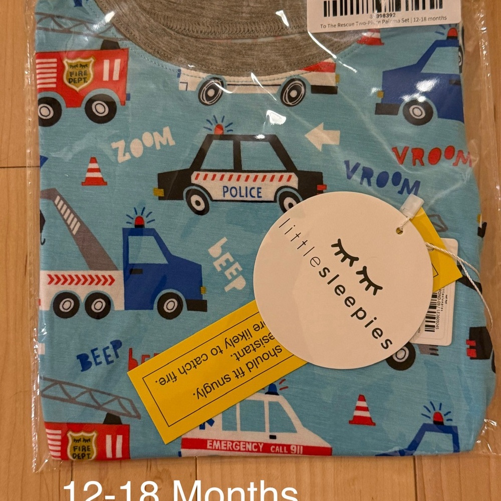 Little Sleepies To the Rescue 2 Piece Pajamas